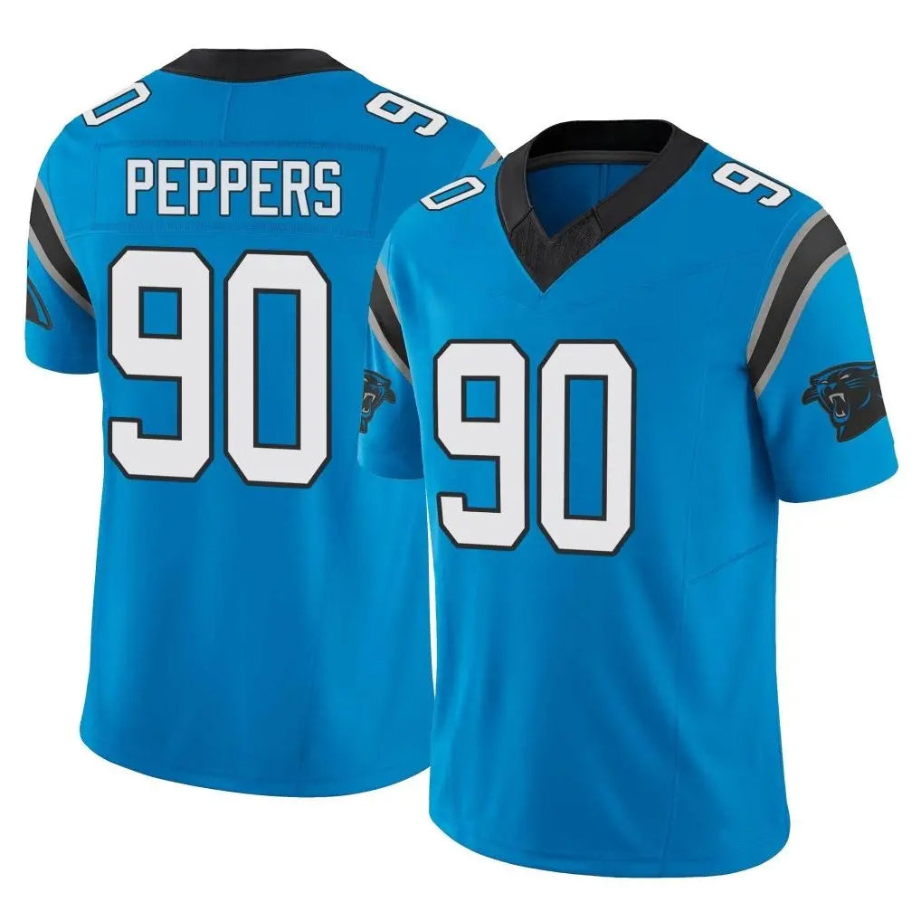CAdoa C.Panthers #90 Julius Peppers Player Blue Vapor F.U.S.E. Limited Home Game Stitched Jerseys