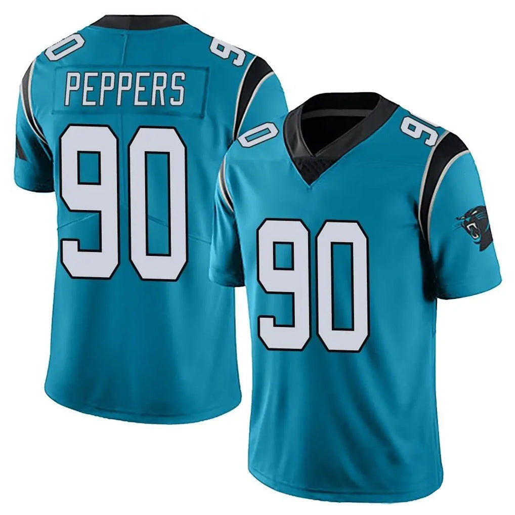 CAdoa C.Panthers #90 Julius Peppers Player Blue Vapor Untouchable Limited Game Stitched Jerseys