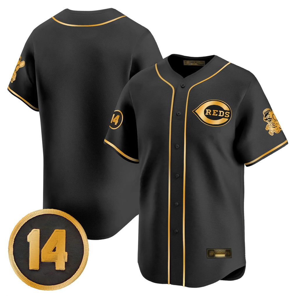 CAdoa C.Reds Black-Gold Vapor Premier Limited Home Blank Player Stitched Jerseys