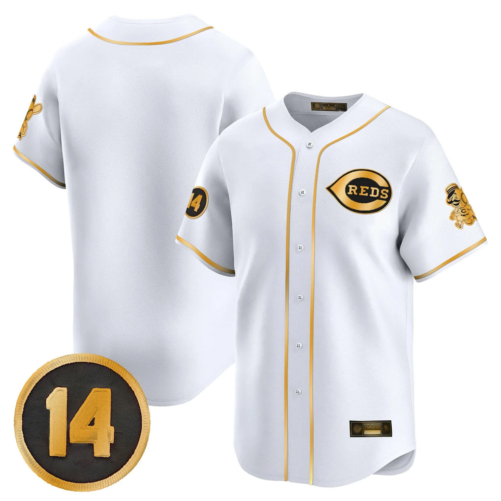 CAdoa C.Reds White-Gold Vapor Premier Limited Home Blank Player Stitched Jerseys