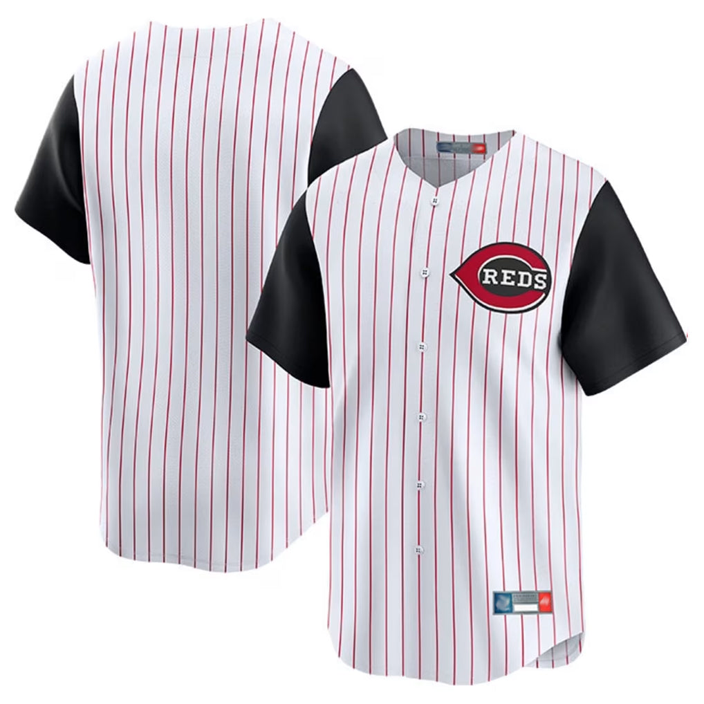 CAdoa C.Reds White Black Stripe Field of Dreams Game Home Blank Player Stitched Jerseys
