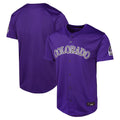 CAdoa C.Rockies Purple Limited Home Game Blank Player Stitched Jerseys