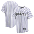 CAdoa C.Rockies White Game Home Blank Player Stitched Jerseys