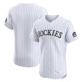 CAdoa C.Rockies White Limited Elite Home Blank Player Stitched Jerseys