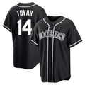 CAdoa C.Rockies #14 Ezequiel Tovar Player Black Fashion Out Home Game Stitched Jerseys