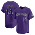 CAdoa C.Rockies #14 Ezequiel Tovar Player Purple Limited Home Stitched Jerseys