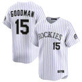 CAdoa C.Rockies #15 Hunter Goodman Player White Limited Home Stitched Jerseys