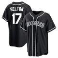 CAdoa C.Rockies #17 Todd Helton Player Black Fashion Out Home Game Stitched Jerseys