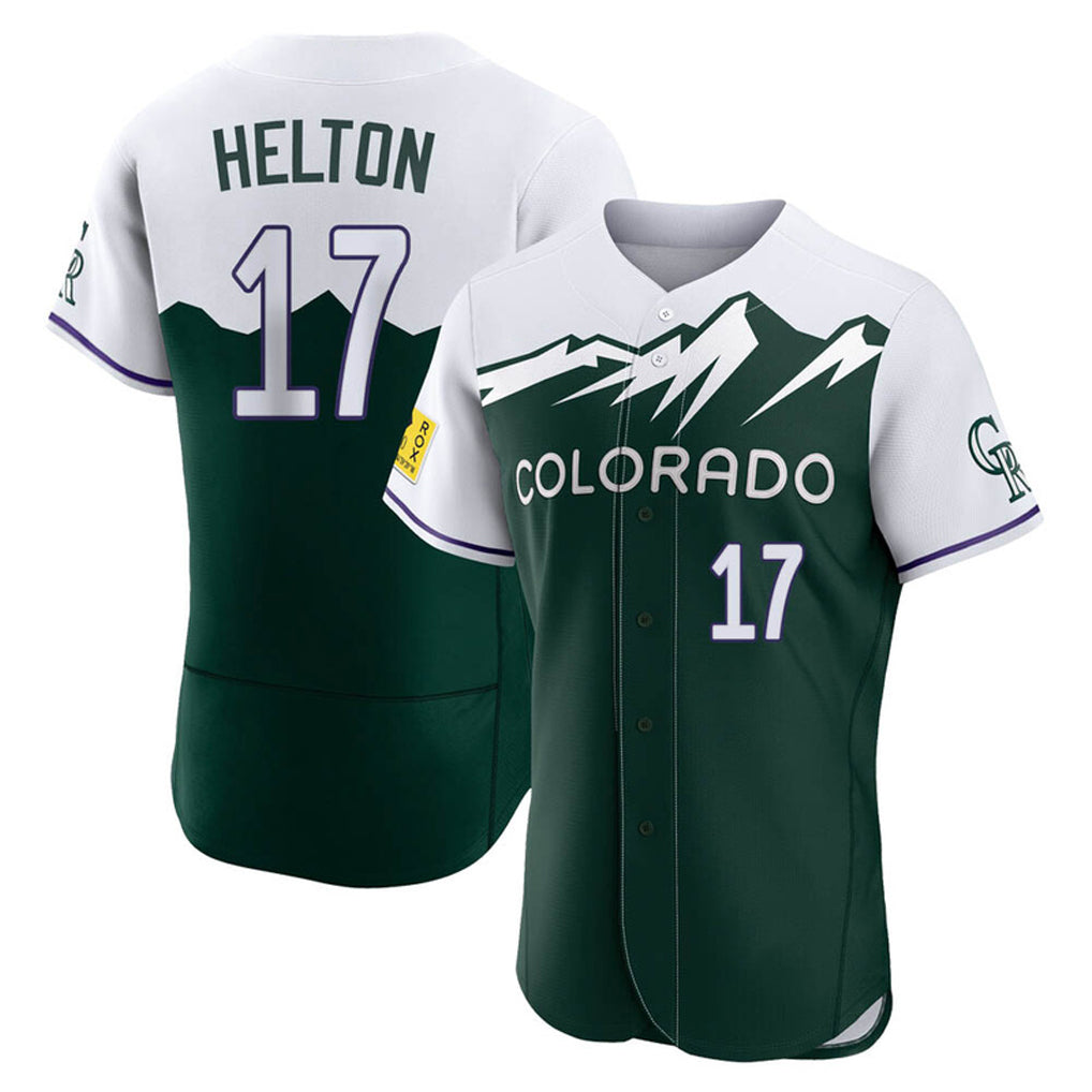 CAdoa C.Rockies #17 Todd Helton Player Green City Connect Limited Elite Home Stitched Jerseys