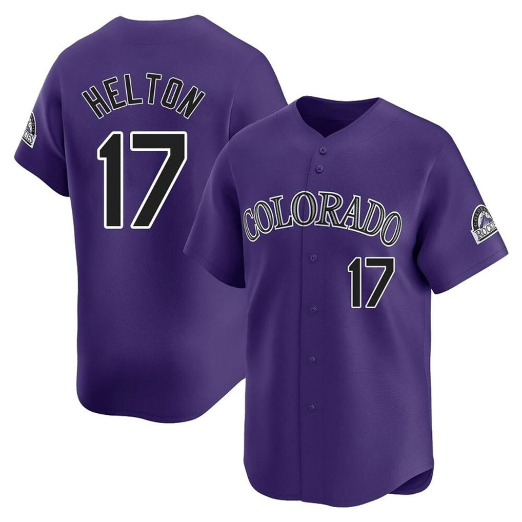 CAdoa C.Rockies #17 Todd Helton Player Purple Limited Home Stitched Jerseys