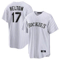 CAdoa C.Rockies #17 Todd Helton Player White Game Home Stitched Jerseys