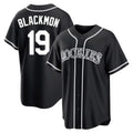 CAdoa C.Rockies #19 Charlie Blackmon Player Black Fashion Out Home Game Stitched Jerseys