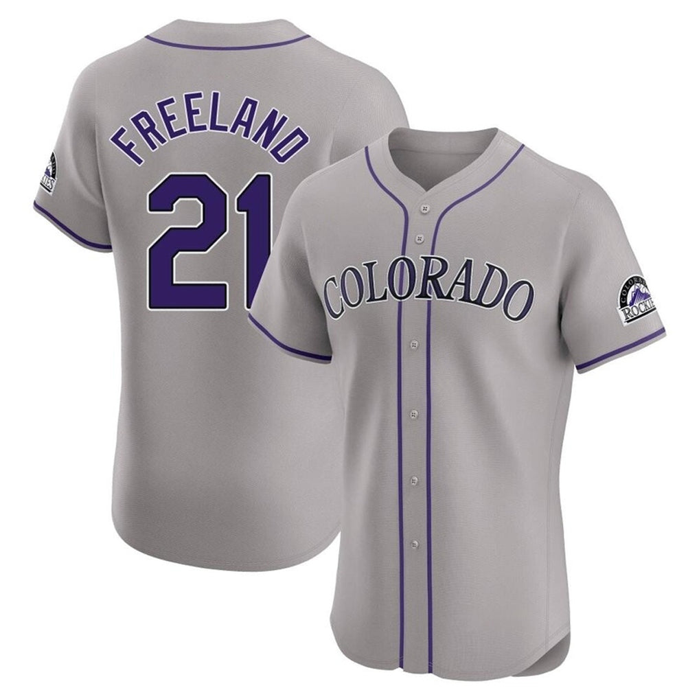 CAdoa C.Rockies #21 Kyle Freeland Player Gray Limited Elite Home Stitched Jerseys