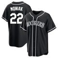 CAdoa C.Rockies #22 Mickey Moniak Player Black Fashion Out Home Game Stitched Jerseys