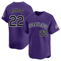 CAdoa C.Rockies #22 Mickey Moniak Player Purple Limited Home Stitched Jerseys