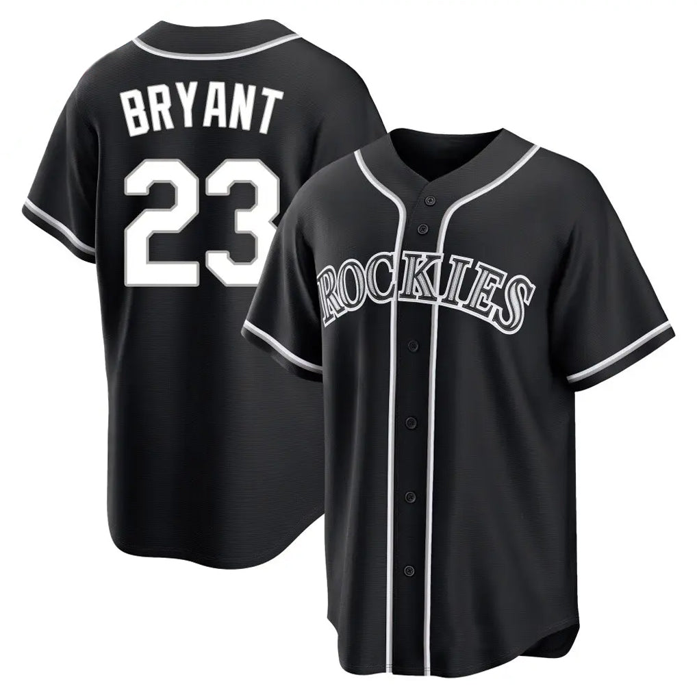 CAdoa C.Rockies #23 Kris Bryant Player Black Fashion Out Home Game Stitched Jerseys