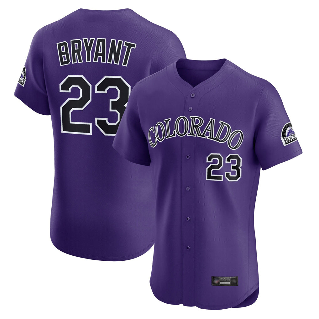 CAdoa C.Rockies #23 Kris Bryant Player Purple Limited Elite Home Stitched Jerseys