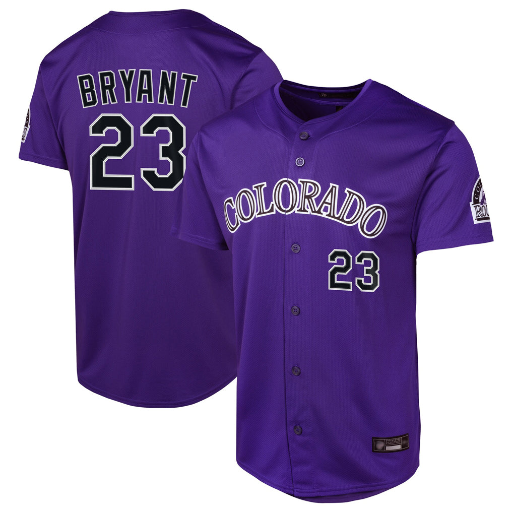 CAdoa C.Rockies #23 Kris Bryant Player Purple Limited Home Game Stitched Jerseys