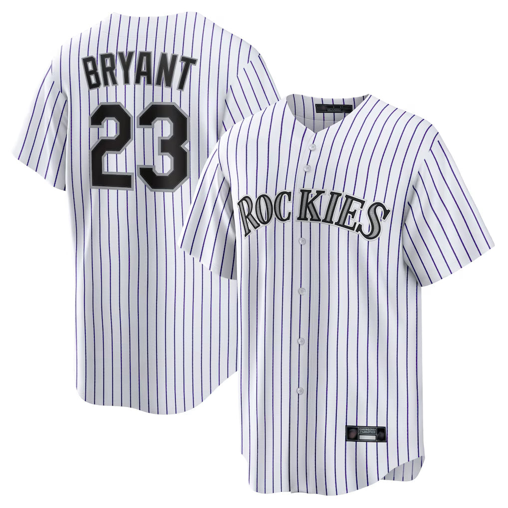 CAdoa C.Rockies #23 Kris Bryant Player White Game Home Stitched Jerseys