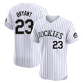 CAdoa C.Rockies #23 Kris Bryant Player White Limited Elite Home Stitched Jerseys