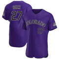 CAdoa C.Rockies #27 Jordan Beck Player Purple Limited Elite Home Stitched Jerseys