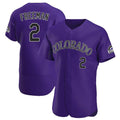 CAdoa C.Rockies #2 Tyler Freeman Player Purple Limited Elite Home Stitched Jerseys