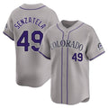 CAdoa C.Rockies #49 Antonio Senzatela Player Gray Limited Home Stitched Jerseys