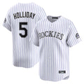 CAdoa C.Rockies #5 Matt Holliday Player White Limited Home Stitched Jerseys