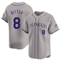 CAdoa C.Rockies #8 Ryan Ritter Player Gray Limited Home Stitched Jerseys