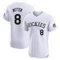 CAdoa C.Rockies #8 Ryan Ritter Player White Limited Elite Home Stitched Jerseys