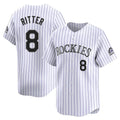 CAdoa C.Rockies #8 Ryan Ritter Player White Limited Home Stitched Jerseys