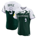 CAdoa C.Rockies #9 Brenton Doyle Player Green City Connect Limited Elite Home Stitched Jerseys
