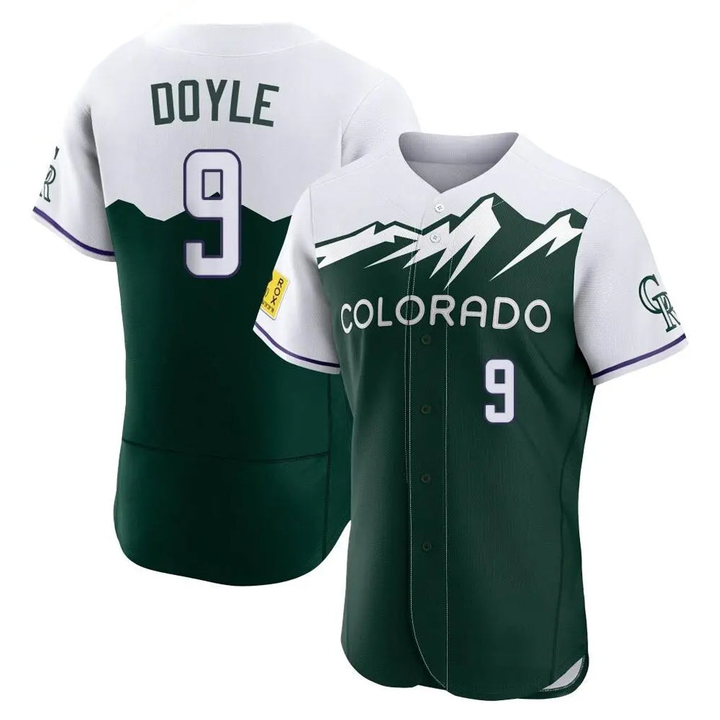 CAdoa C.Rockies #9 Brenton Doyle Player Green City Connect Limited Elite Home Stitched Jerseys