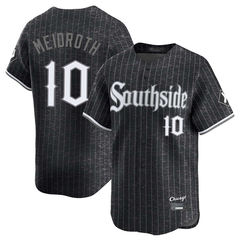 CAdoa C.White Sox #10 Chase Meidroth Player Black City Connect Limited Home Stitched Jerseys