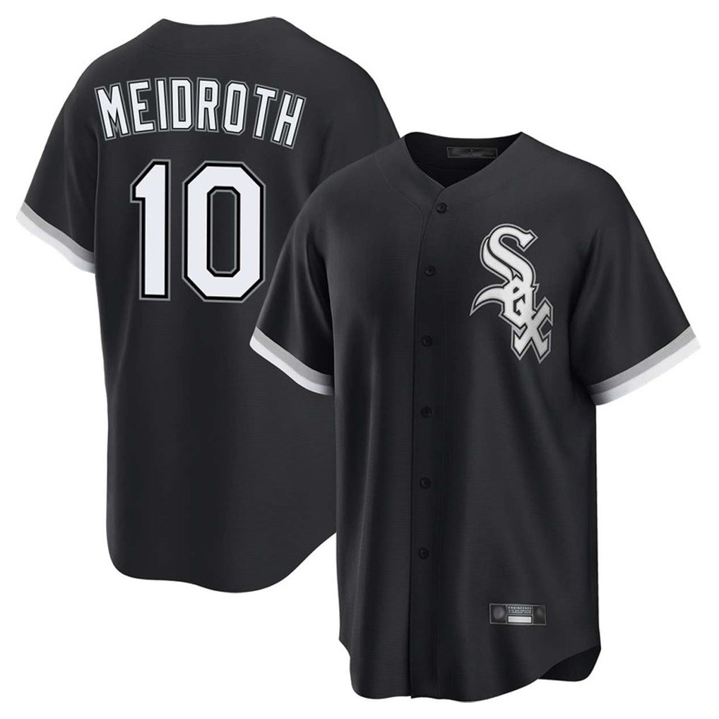CAdoa C.White Sox #10 Chase Meidroth Player Black Home Game Stitched Jerseys