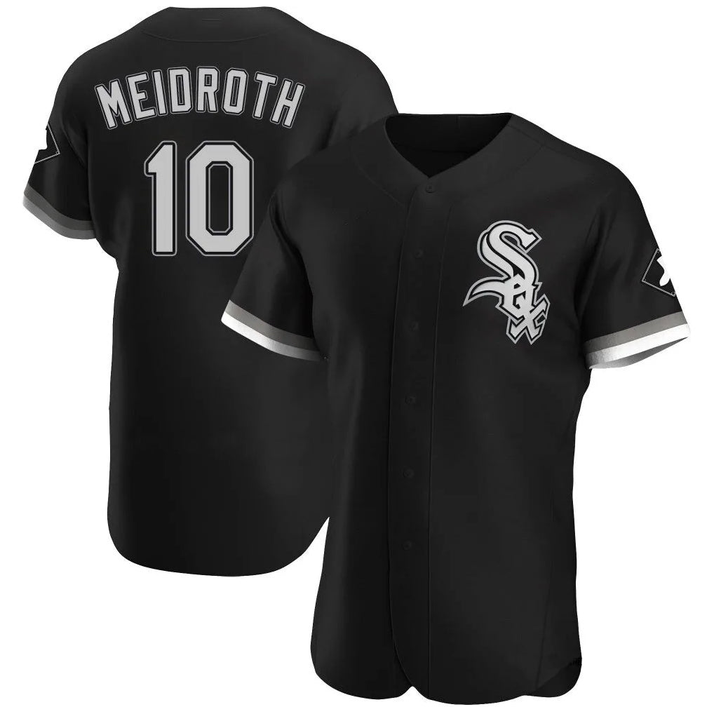 CAdoa C.White Sox #10 Chase Meidroth Player Black Limited Elite Home Stitched Jerseys