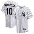 CAdoa C.White Sox #10 Chase Meidroth Player White Stripe Home Game Stitched Jerseys