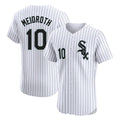 CAdoa C.White Sox #10 Chase Meidroth Player White Stripe Limited Elite Home Stitched Jerseys