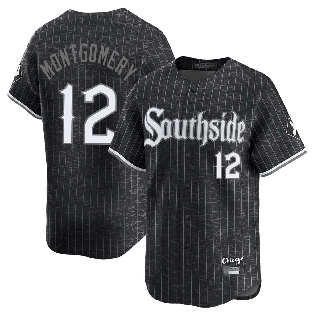 CAdoa C.White Sox #12 Colson Montgomery Player Black City Connect Limited Home Stitched Jerseys