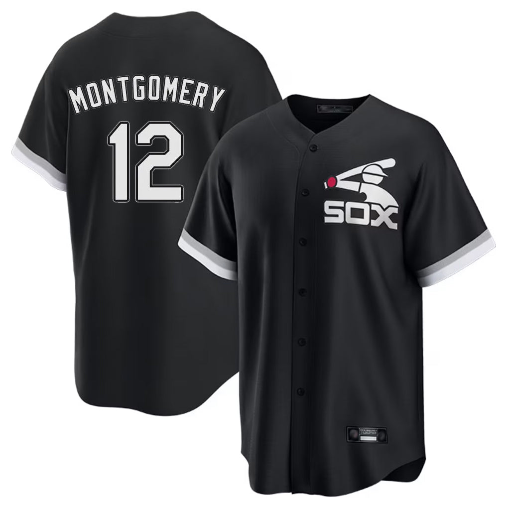 CAdoa C.White Sox #12 Colson Montgomery Player Black Spring Training Game Stitched Jerseys