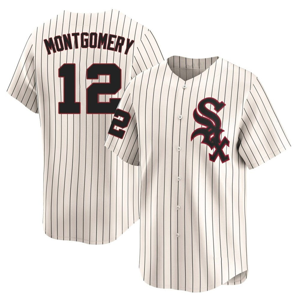 CAdoa C.White Sox #12 Colson Montgomery Player Cream Cooperstown Collection Limited Home Stitched Jerseys
