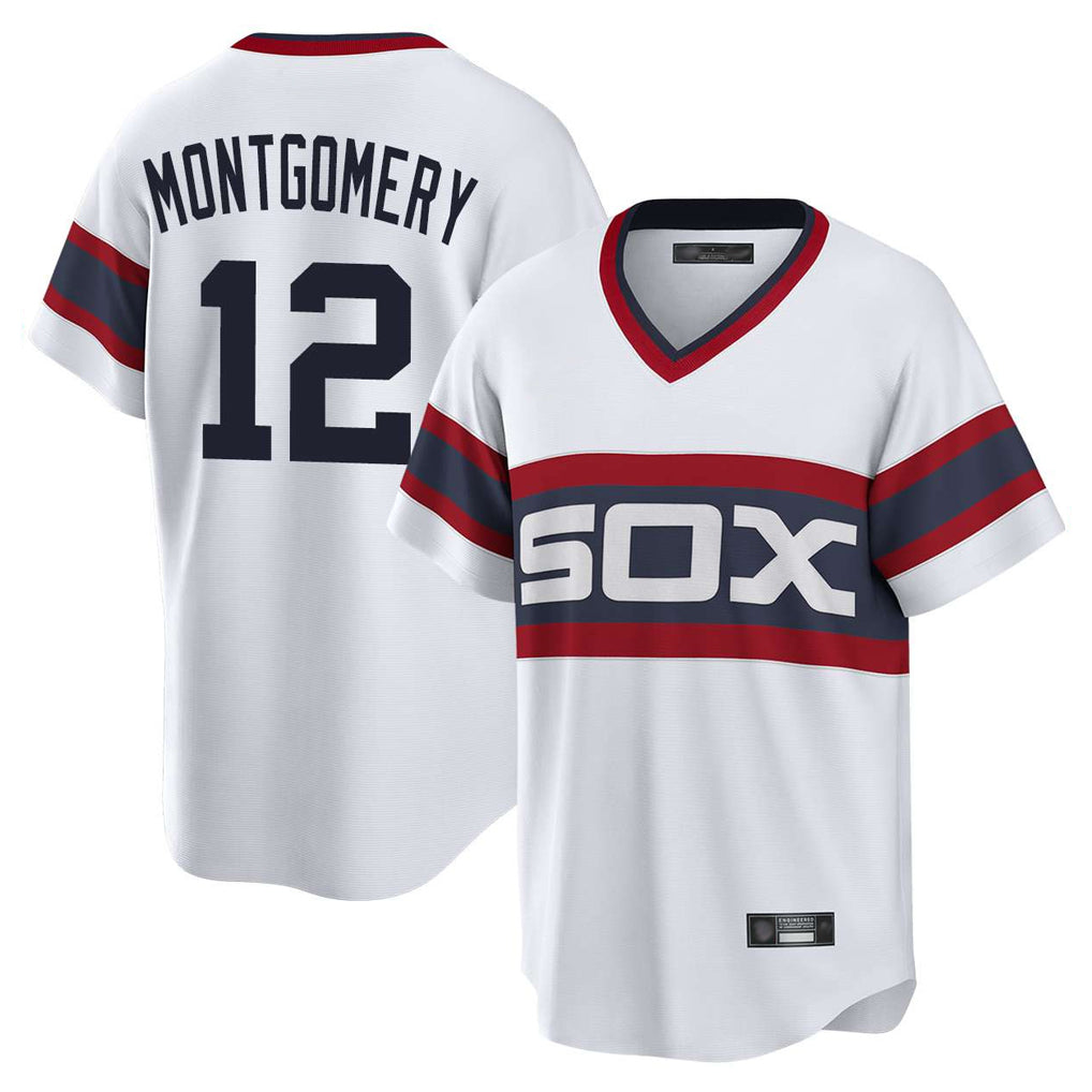 CAdoa C.White Sox #12 Colson Montgomery Player White T-shirt Home Game Stitched Jerseys