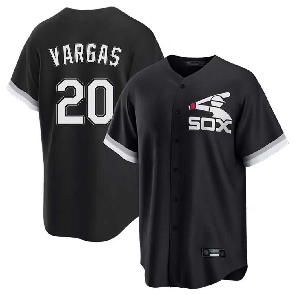 CAdoa C.White Sox #20 Miguel Vargas Player Black Spring Training Game Stitched Jerseys
