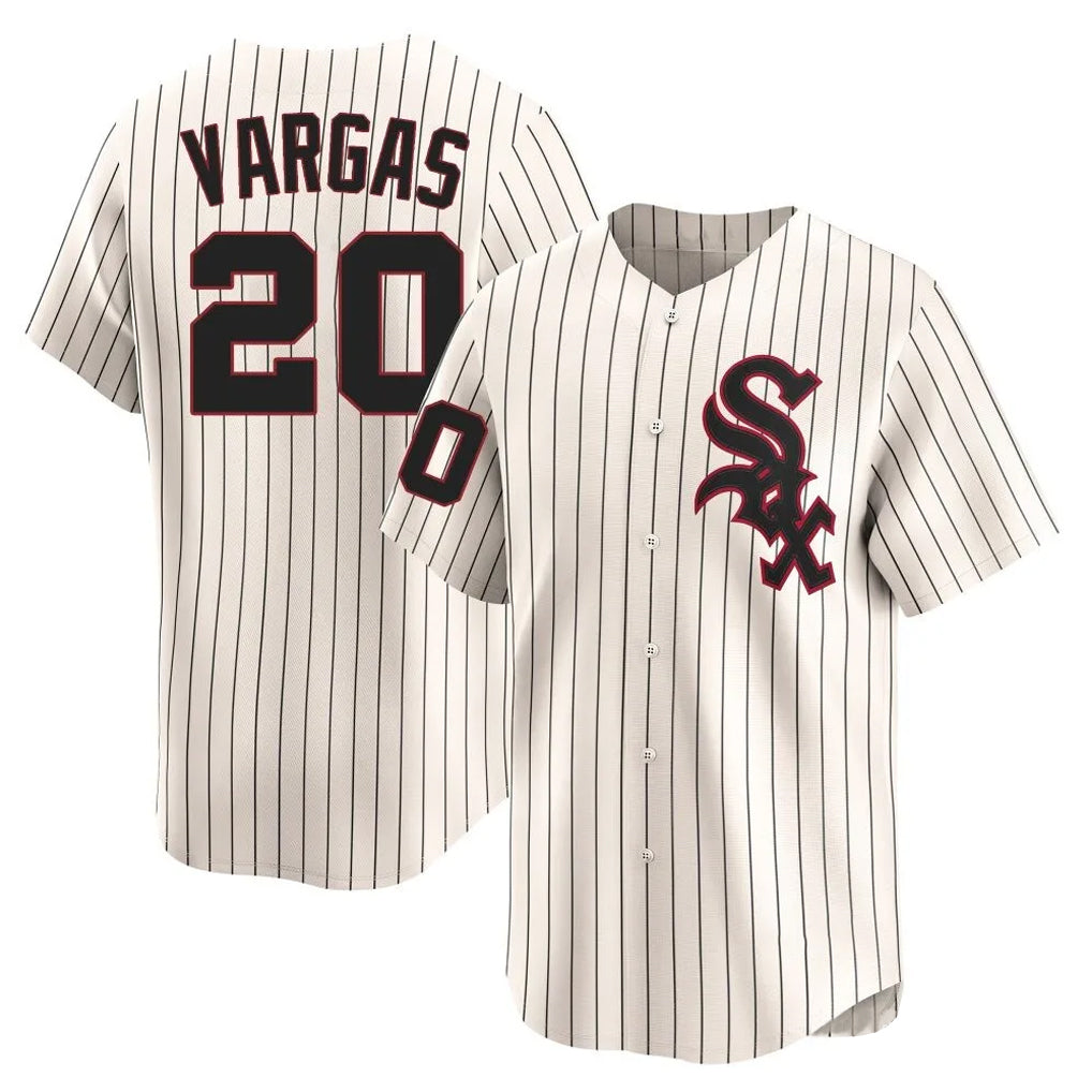 CAdoa C.White Sox #20 Miguel Vargas Player Cream Cooperstown Collection Limited Home Stitched Jerseys