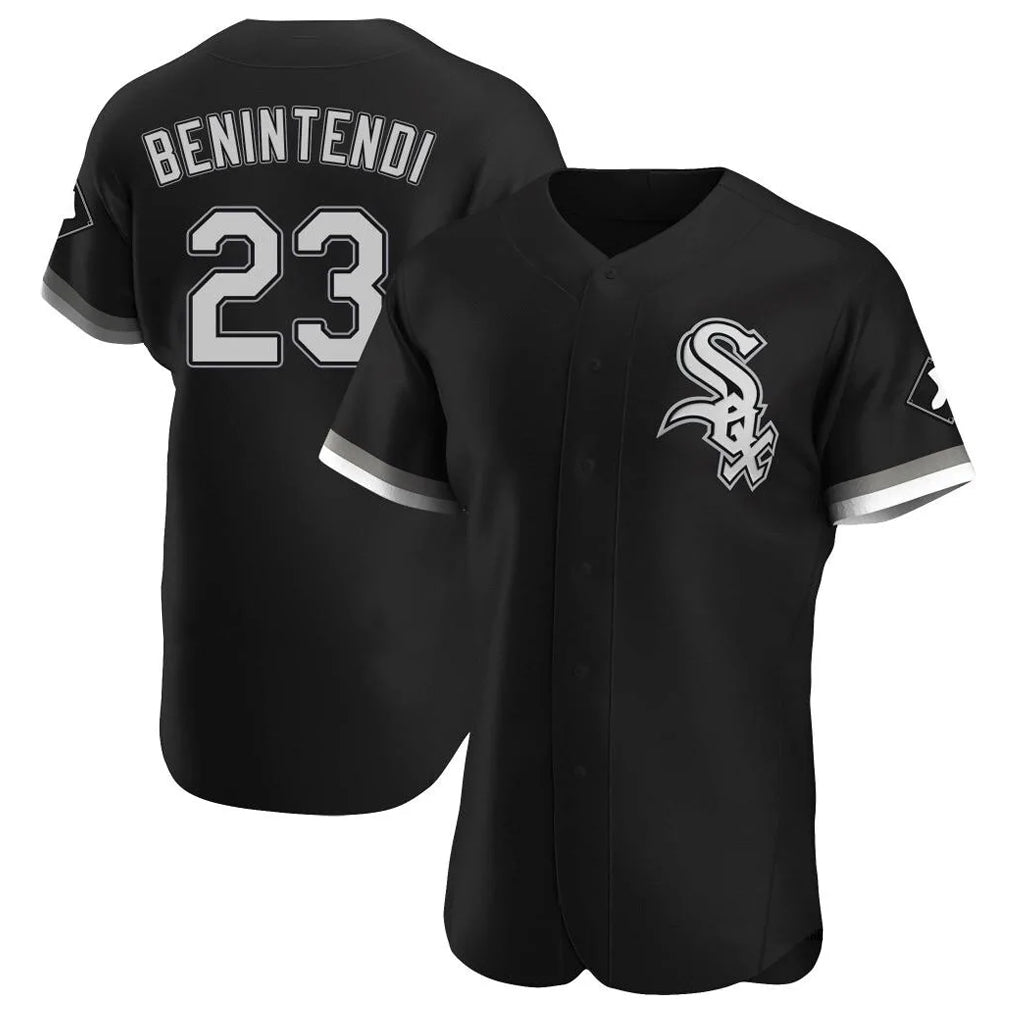 CAdoa C.White Sox #23 Andrew Benintendi Player Black Limited Elite Home Stitched Jerseys