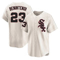 CAdoa C.White Sox #23 Andrew Benintendi Player Cream Cooperstown Collection Limited Home Stitched Jerseys