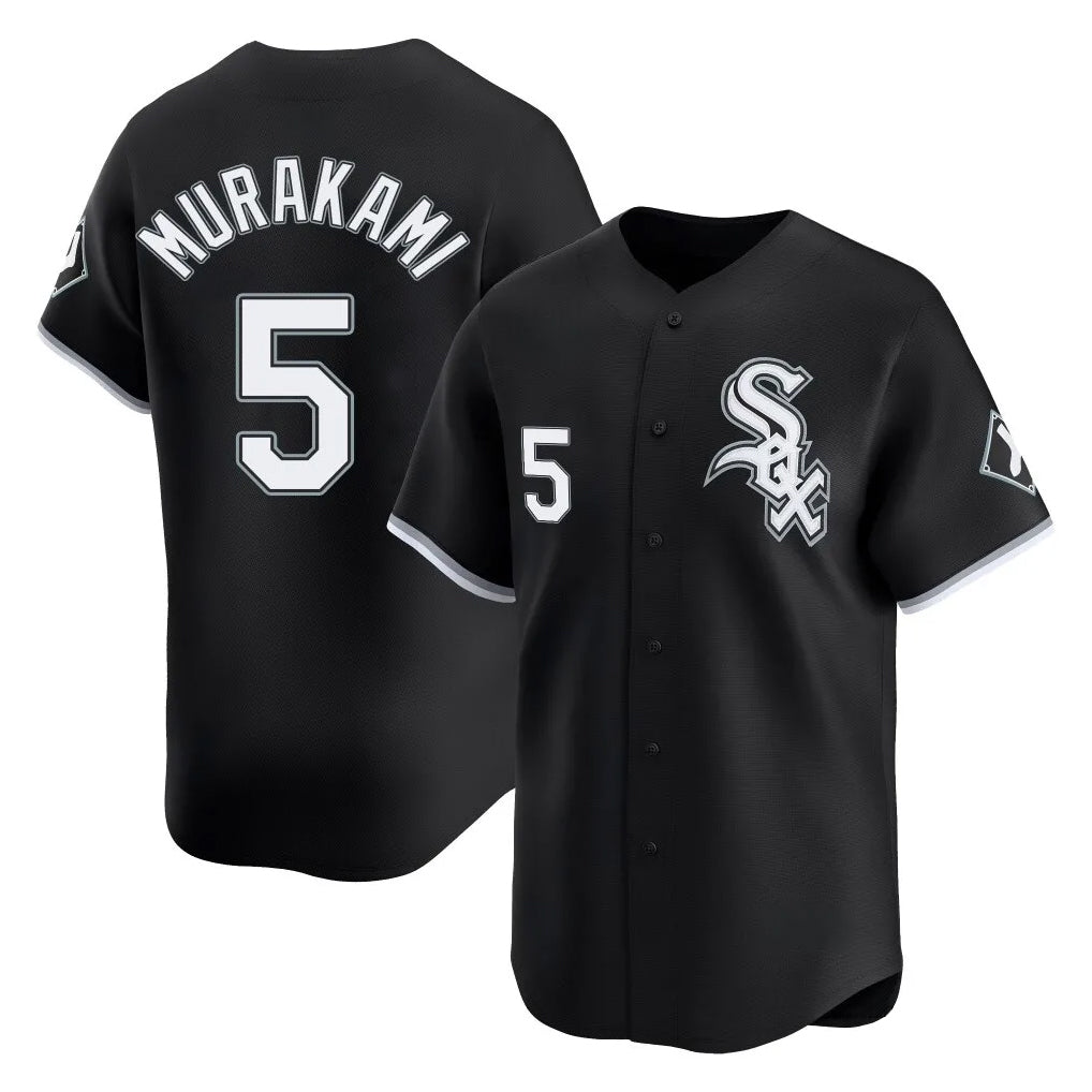 CAdoa C.White Sox #5 Munetaka Murakami Player Black Limited Home Stitched Jerseys