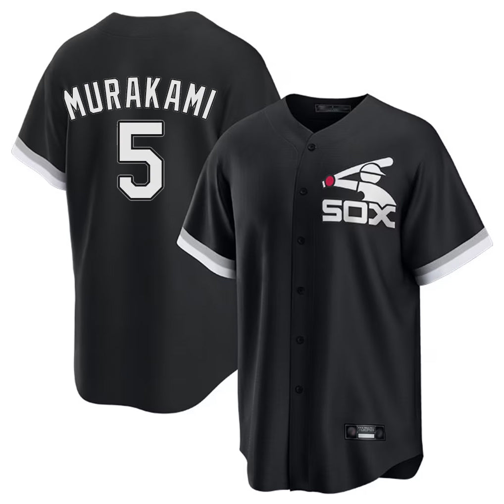 CAdoa C.White Sox #5 Munetaka Murakami Player Black Spring Training Game Stitched Jerseys