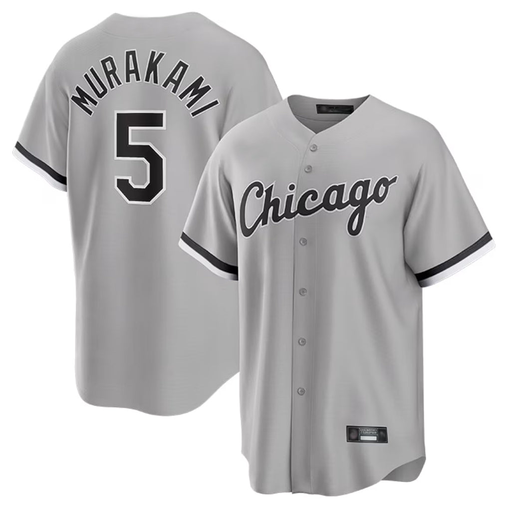 CAdoa C.White Sox #5 Munetaka Murakami Player Gray Home Game Stitched Jerseys