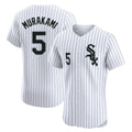 CAdoa C.White Sox #5 Munetaka Murakami Player White Stripe Limited Elite Home Stitched Jerseys